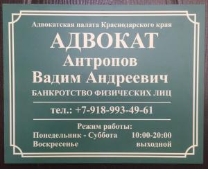 Фотография Адвокат Антропов В.А. 0