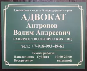 Фотография Адвокат Антропов В.А. 0